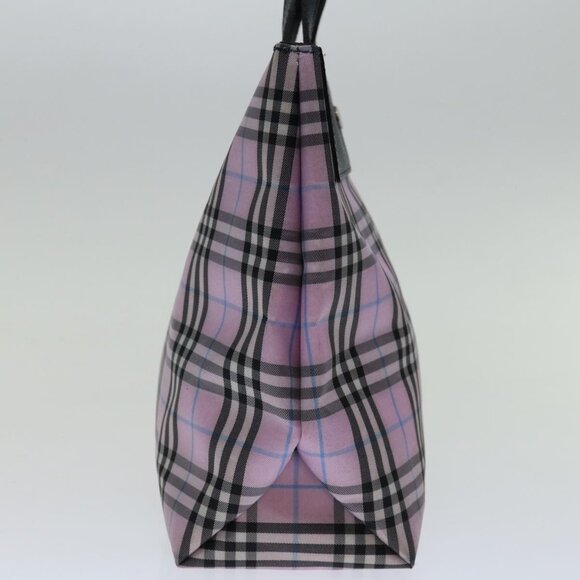 BURBERRY Nova Check Hand Bag Nylon Pink Auth - Picture 5 of 16